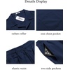 image:imageCOOFANDY Mens 2 Pieces Casual Beach Outfits Short Sleeve Button Down Shirts Summer Short SetNavy Blue