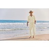 image:imageCOOFANDY Mens 2 Pieces Cotton Linen Set Henley Shirt Long Sleeve and Casual Beach Pants Summer Yoga OutfitsLight Khaki
