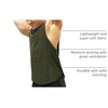 image:imageCOOFANDY Mens 3 Pack Workout Tank Tops Sleeveless Gym Shirts Bodybuilding Fitness Muscle Tee ShirtsBlackMedium GreyArmy Green