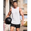 image:imageCOOFANDY Mens 3 Pack Workout Tank Tops Sleeveless Gym Shirts Bodybuilding Fitness Muscle Tee ShirtsWhiteDark GreyBlack