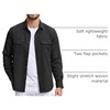 image:imageCOOFANDY Mens Casual Button Down Shirts Long Sleeve WrinkleFree Shirt Lightweight Shirt JacketBlack