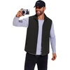 image:imageCOOFANDY Mens Casual Outerwear Vest Lightweight FullZip Sleeveless Jacket Outdoor Hiking Travel Golf Vest with PocketsBlack