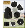 image:imageCOOFANDY Mens Casual Outerwear Vest Lightweight FullZip Sleeveless Jacket Outdoor Hiking Travel Golf Vest with PocketsBlack