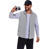 image:imageCOOFANDY Mens Casual Outerwear Vest Lightweight FullZip Sleeveless Jacket Outdoor Hiking Travel Golf Vest with PocketsLight Grey