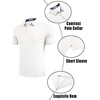image:imageCOOFANDY Mens Casual Polo Shirts Short Sleeve Classic Basic Tee Button Collar Shirt Summer Golf TShirt02 White  Arrow