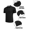 image:imageCOOFANDY Mens Casual Polo Shirts Short Sleeve Classic Basic Tee Button Collar Shirt Summer Golf TShirtBlack