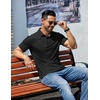 image:imageCOOFANDY Mens Casual Polo Shirts Short Sleeve Classic Basic Tee Button Collar Shirt Summer Golf TShirtBlack