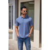 image:imageCOOFANDY Mens Casual Polo Shirts Short Sleeve Classic Basic Tee Button Collar Shirt Summer Golf TShirtBlue