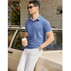 image:imageCOOFANDY Mens Casual Polo Shirts Short Sleeve Classic Basic Tee Button Collar Shirt Summer Golf TShirtBlue