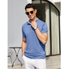 image:imageCOOFANDY Mens Casual Polo Shirts Short Sleeve Classic Basic Tee Button Collar Shirt Summer Golf TShirtBlue