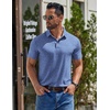 image:imageCOOFANDY Mens Casual Polo Shirts Short Sleeve Classic Basic Tee Button Collar Shirt Summer Golf TShirtBlue