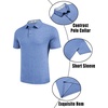image:imageCOOFANDY Mens Casual Polo Shirts Short Sleeve Classic Basic Tee Button Collar Shirt Summer Golf TShirtBlue