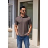 image:imageCOOFANDY Mens Casual Polo Shirts Short Sleeve Classic Basic Tee Button Collar Shirt Summer Golf TShirtBrown