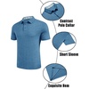 image:imageCOOFANDY Mens Casual Polo Shirts Short Sleeve Classic Basic Tee Button Collar Shirt Summer Golf TShirtDark Blue