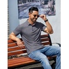 image:imageCOOFANDY Mens Casual Polo Shirts Short Sleeve Classic Basic Tee Button Collar Shirt Summer Golf TShirtDark Grey