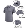 image:imageCOOFANDY Mens Casual Polo Shirts Short Sleeve Classic Basic Tee Button Collar Shirt Summer Golf TShirtDark Grey
