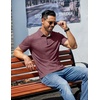 image:imageCOOFANDY Mens Casual Polo Shirts Short Sleeve Classic Basic Tee Button Collar Shirt Summer Golf TShirtDark Red