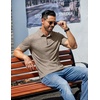 image:imageCOOFANDY Mens Casual Polo Shirts Short Sleeve Classic Basic Tee Button Collar Shirt Summer Golf TShirtKhaki