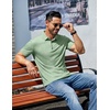 image:imageCOOFANDY Mens Casual Polo Shirts Short Sleeve Classic Basic Tee Button Collar Shirt Summer Golf TShirtLight Green