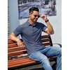 image:imageCOOFANDY Mens Casual Polo Shirts Short Sleeve Classic Basic Tee Button Collar Shirt Summer Golf TShirtNavy Blue