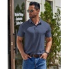 image:imageCOOFANDY Mens Casual Polo Shirts Short Sleeve Classic Basic Tee Button Collar Shirt Summer Golf TShirtNavy Blue