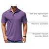 image:imageCOOFANDY Mens Casual Polo Shirts Short Sleeve Classic Basic Tee Button Collar Shirt Summer Golf TShirtPurple