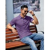 image:imageCOOFANDY Mens Casual Polo Shirts Short Sleeve Classic Basic Tee Button Collar Shirt Summer Golf TShirtPurple