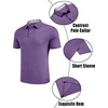 image:imageCOOFANDY Mens Casual Polo Shirts Short Sleeve Classic Basic Tee Button Collar Shirt Summer Golf TShirtPurple