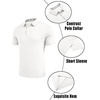 image:imageCOOFANDY Mens Casual Polo Shirts Short Sleeve Classic Basic Tee Button Collar Shirt Summer Golf TShirtWhite