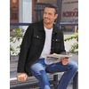 image:imageCOOFANDY Mens Casual Shirt Jacket Button Down Waffle Jacket Long Sleeve Sweater Jackets Quilted Shacket OvershirtBlack