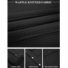image:imageCOOFANDY Mens Casual Shirt Jacket Button Down Waffle Jacket Long Sleeve Sweater Jackets Quilted Shacket OvershirtBlack