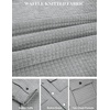 image:imageCOOFANDY Mens Casual Shirt Jacket Button Down Waffle Jacket Long Sleeve Sweater Jackets Quilted Shacket OvershirtLight Grey