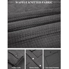 image:imageCOOFANDY Mens Casual Shirt Jacket Button Down Waffle Jacket Long Sleeve Sweater Jackets Quilted Shacket OvershirtMedium Grey