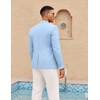 image:imageCOOFANDY Mens Casual Sport Coat Lightweight Two Button Blazer Slim Fit Business JacketsLight Blue