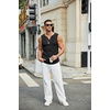 image:imageCOOFANDY Mens Casual Tank Tops Knit V Neck Sleeveless T Shirts 2 Pack Summer Beach Lightweight Muscle TeeBlack