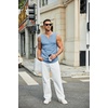 image:imageCOOFANDY Mens Casual Tank Tops Knit V Neck Sleeveless T Shirts 2 Pack Summer Beach Lightweight Muscle TeeBlackBlue