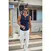 image:imageCOOFANDY Mens Casual Tank Tops Knit V Neck Sleeveless T Shirts 2 Pack Summer Beach Lightweight Muscle TeeBlackNavy