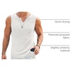 image:imageCOOFANDY Mens Casual Tank Tops Knit V Neck Sleeveless T Shirts 2 Pack Summer Beach Lightweight Muscle TeeWhite