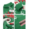 image:imageCOOFANDY Mens Christmas Sweater Ugly Knitted Xmas Sweaters Casual Snowflake Pullover KnitwearBchristmas Green