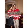 image:imageCOOFANDY Mens Christmas Sweater Ugly Knitted Xmas Sweaters Casual Snowflake Pullover KnitwearBchristmas Red