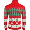 image:imageCOOFANDY Mens Christmas Sweater Ugly Knitted Xmas Sweaters Casual Snowflake Pullover KnitwearBchristmas Red
