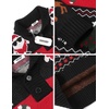image:imageCOOFANDY Mens Christmas Sweater Ugly Knitted Xmas Sweaters Casual Snowflake Pullover KnitwearBlack Noel