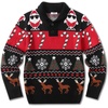 image:imageCOOFANDY Mens Christmas Sweater Ugly Knitted Xmas Sweaters Casual Snowflake Pullover KnitwearBlack Noel
