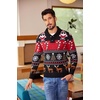 image:imageCOOFANDY Mens Christmas Sweater Ugly Knitted Xmas Sweaters Casual Snowflake Pullover KnitwearBlack Noel