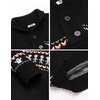 image:imageCOOFANDY Mens Christmas Sweater Ugly Knitted Xmas Sweaters Casual Snowflake Pullover KnitwearBlack Pumpkin