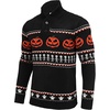 image:imageCOOFANDY Mens Christmas Sweater Ugly Knitted Xmas Sweaters Casual Snowflake Pullover KnitwearBlack Pumpkin
