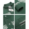 image:imageCOOFANDY Mens Christmas Sweater Ugly Knitted Xmas Sweaters Casual Snowflake Pullover KnitwearCchristmas Green