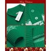 image:imageCOOFANDY Mens Christmas Sweater Ugly Knitted Xmas Sweaters Casual Snowflake Pullover KnitwearGreen