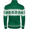 image:imageCOOFANDY Mens Christmas Sweater Ugly Knitted Xmas Sweaters Casual Snowflake Pullover KnitwearGreen