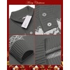 image:imageCOOFANDY Mens Christmas Sweater Ugly Knitted Xmas Sweaters Casual Snowflake Pullover KnitwearMid Grey Textile